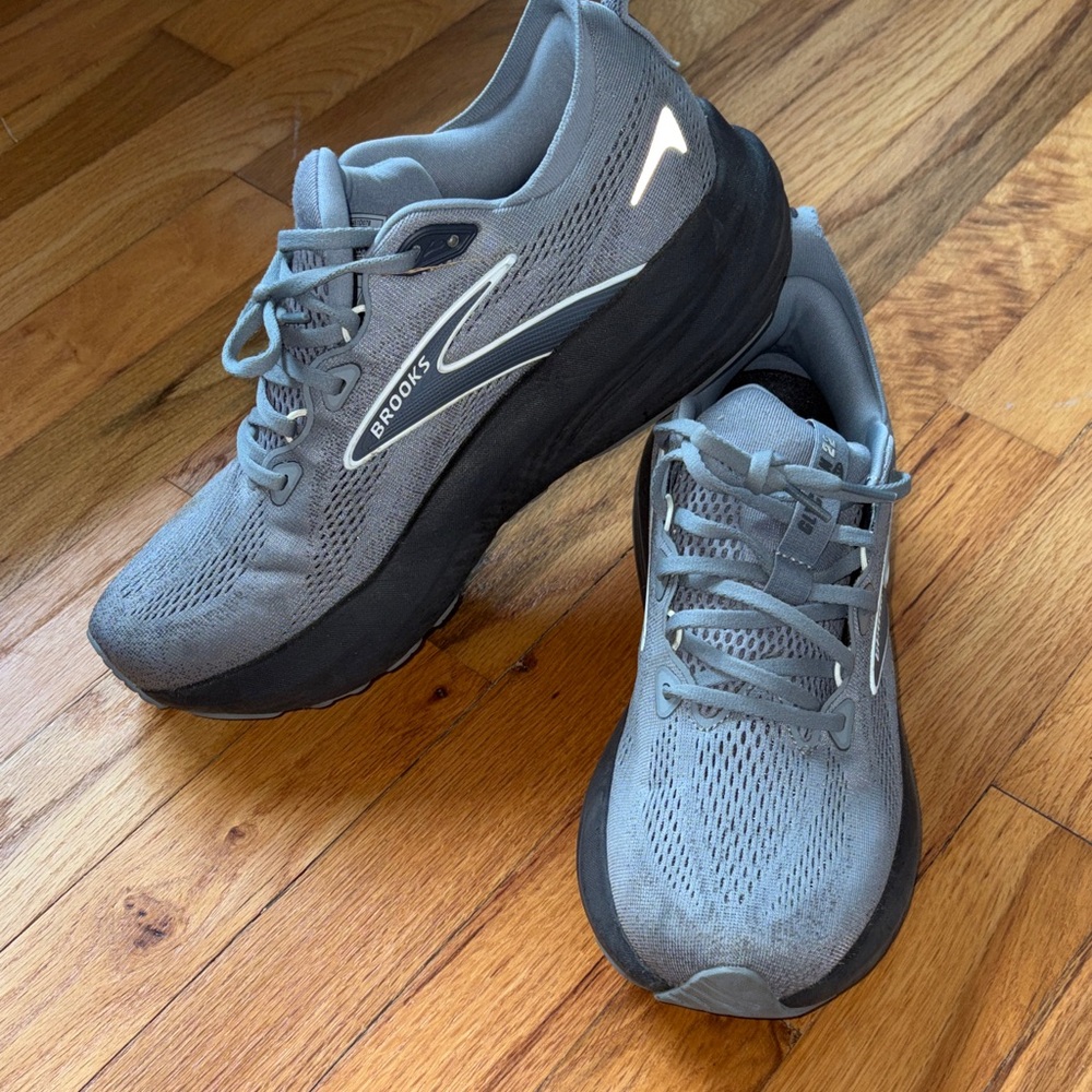 Brooks Gray and Black Athletic Shoes